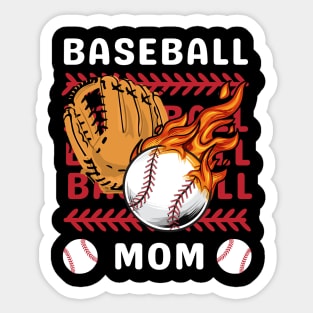 Best Baseball Mom Gift for Baseball Mother mommy mama Sticker